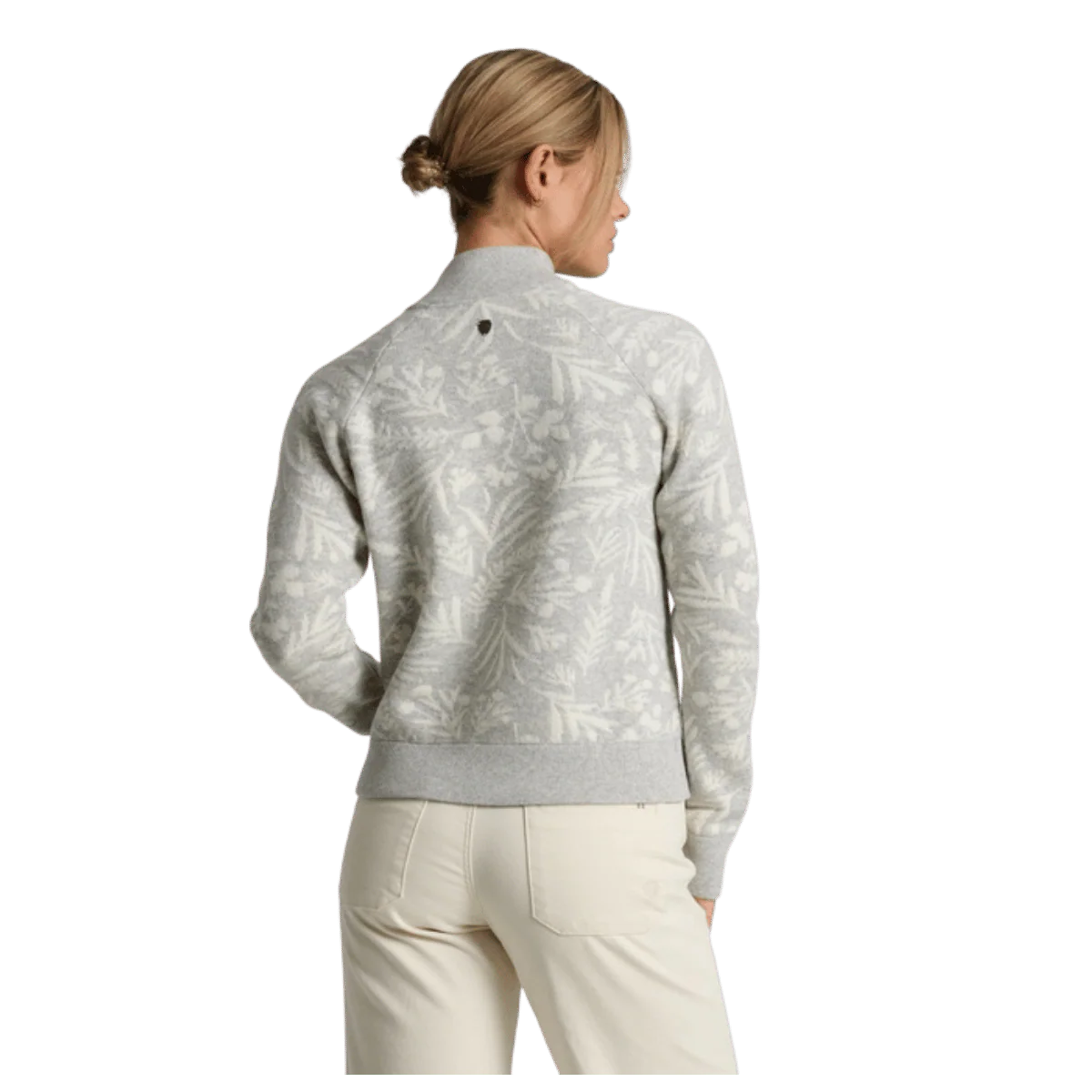 KUHL WOMEN'S VIOLA SWEATER 1/4 ZIP MERINO WOOL - ASH - Image 3