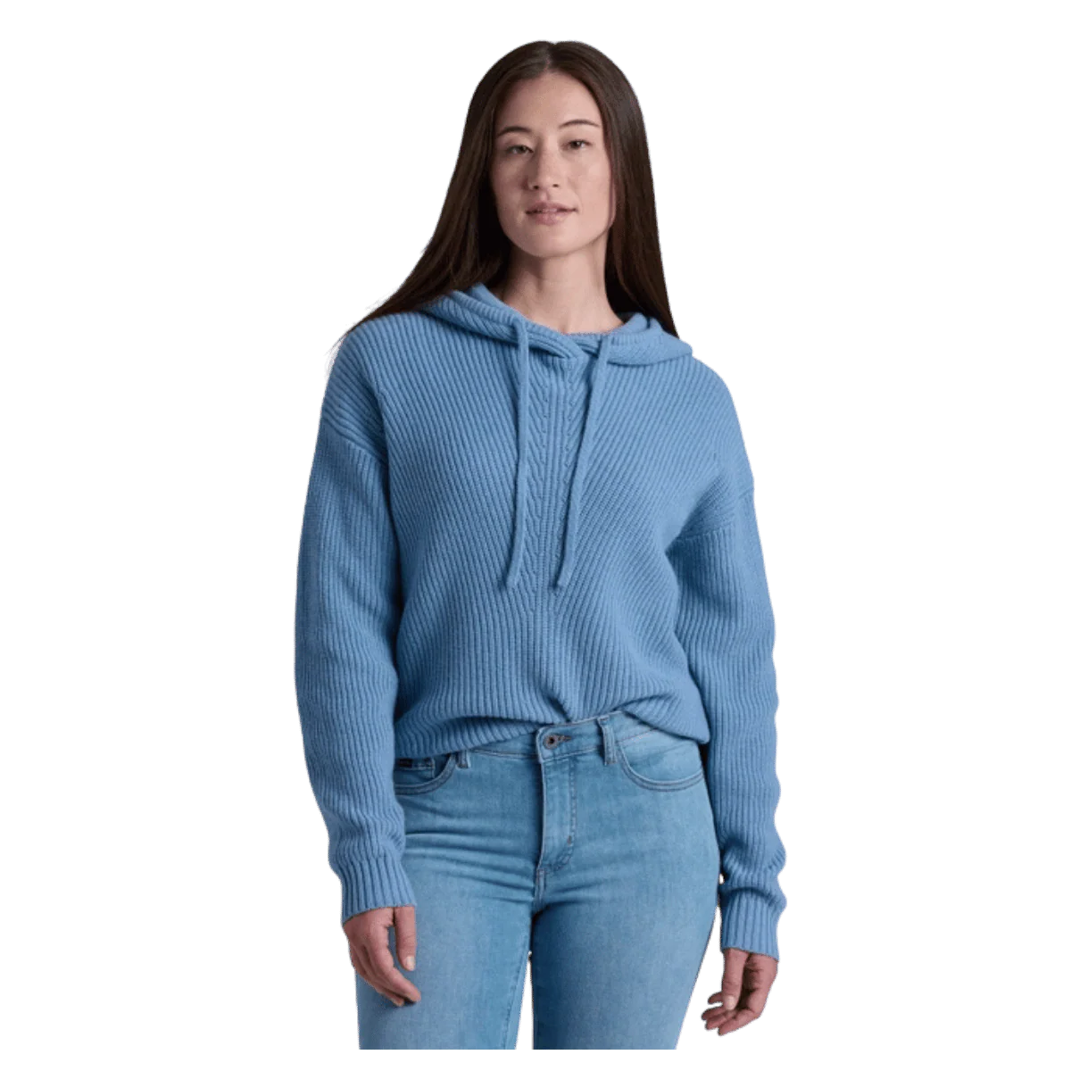 KUHL WOMEN'S FIRESIDE SWEATER HOODY - NEPTUNE