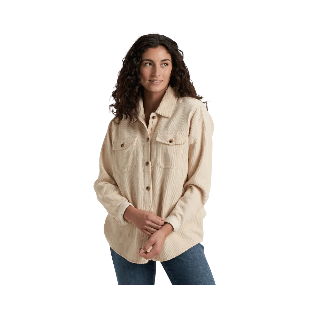 KUHL WOMEN'S TALLULA CORD SHIRT - SEA SALT