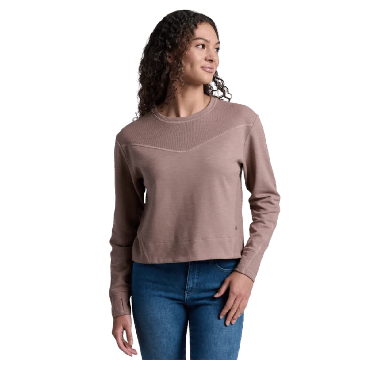 KUHL WOMEN'S LOLA PULLOVER SWEATSHIRT - LATTE