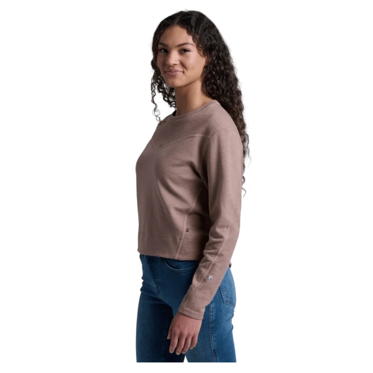 KUHL WOMEN'S LOLA PULLOVER SWEATSHIRT - LATTE - Image 2