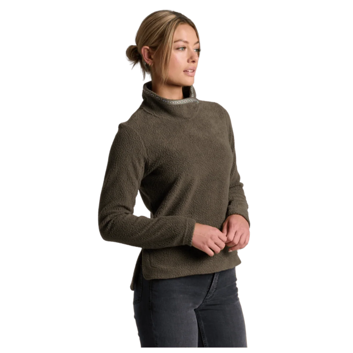 KUHL WOMEN'S HYGGE SNAP FLEECE PULLOVER - VINE - Image 2
