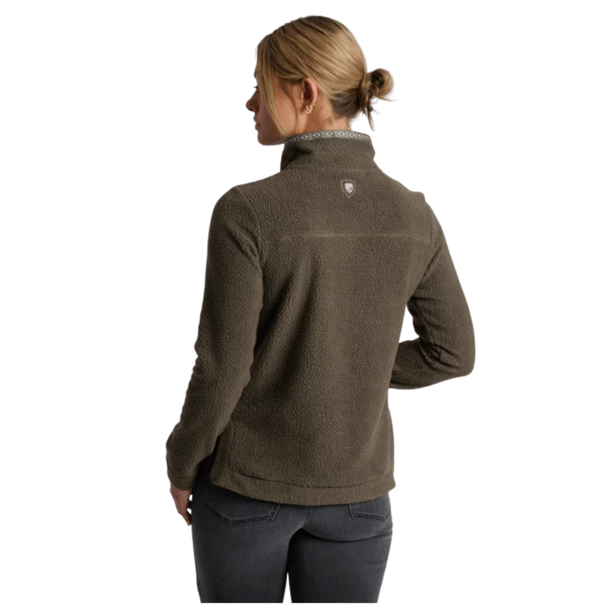 KUHL WOMEN'S HYGGE SNAP FLEECE PULLOVER - VINE - Image 3