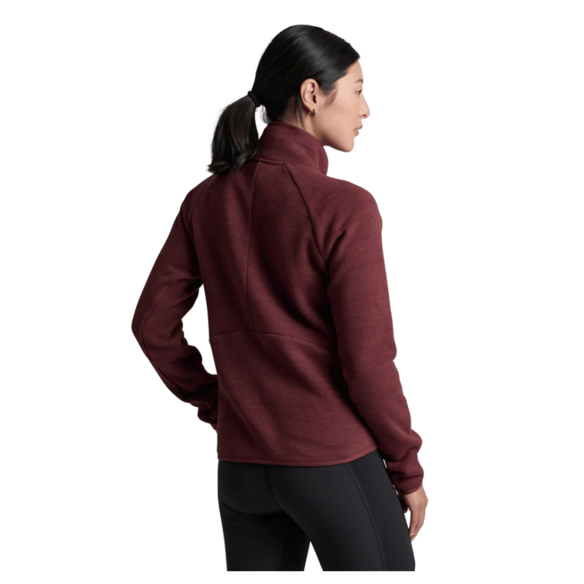 KUHL AVALINE 1/4 ZIP PREMIUM SWEATER FLEECE - WINTER BERRY - Image 3