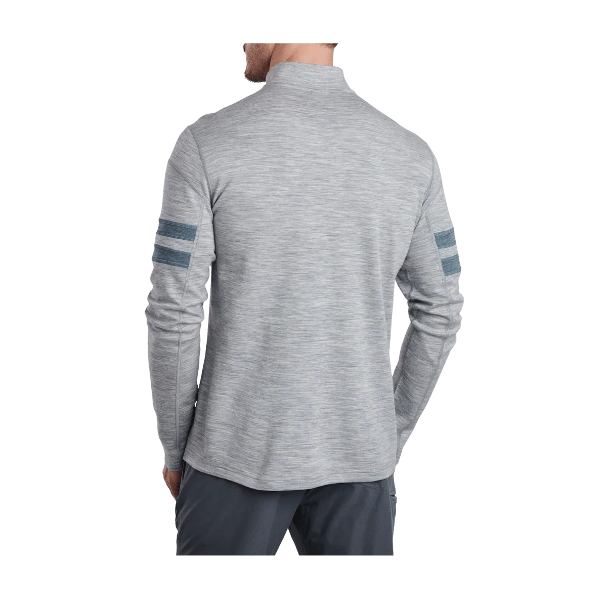 KUHL MEN'S LIGHT TEAM 1/4 ZIP LONG SLEEVE - ASH - Image 2