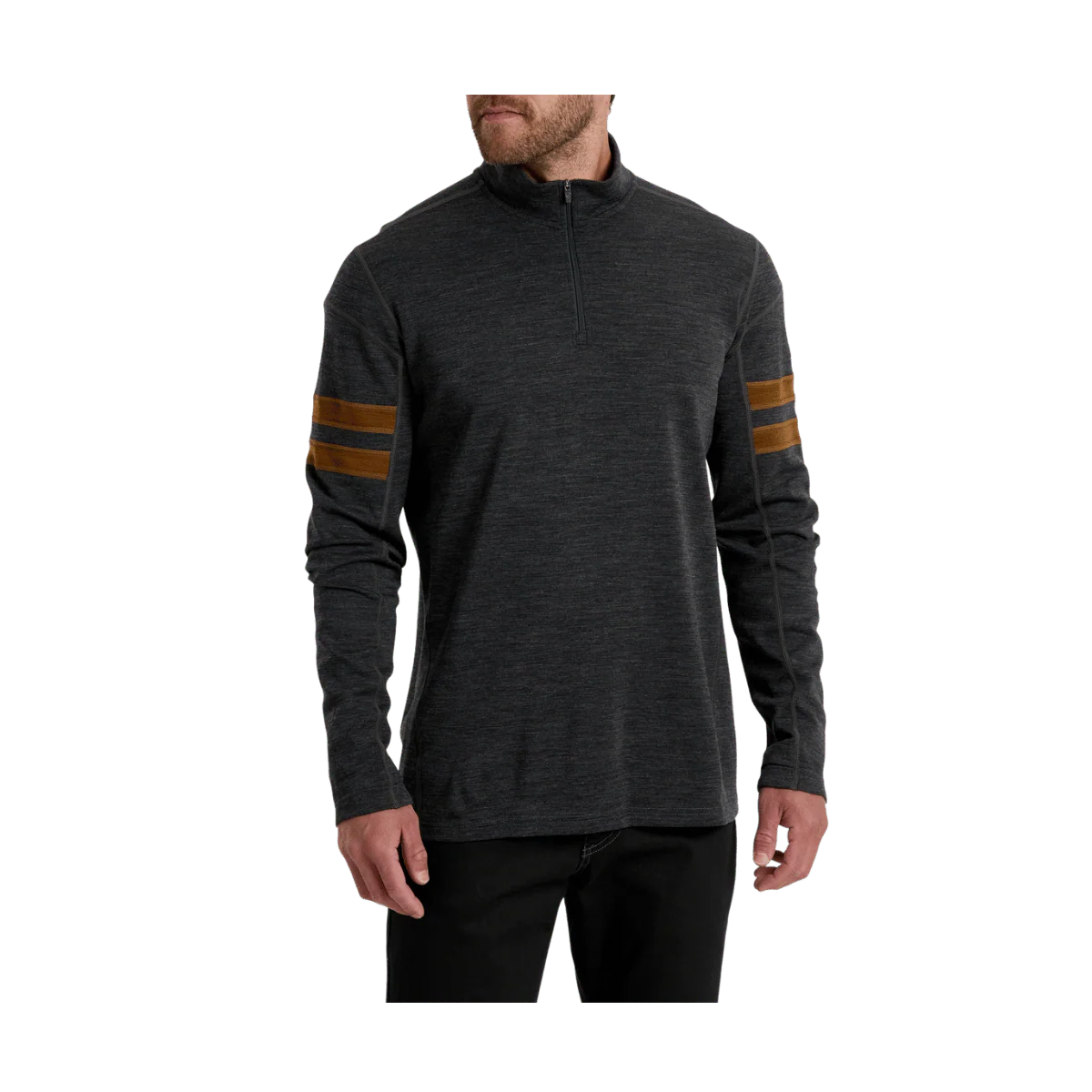 KUHL MEN'S LIGHT KUHL TEAM 1/4 ZIP LONG SLEEVE - CAST IRON
