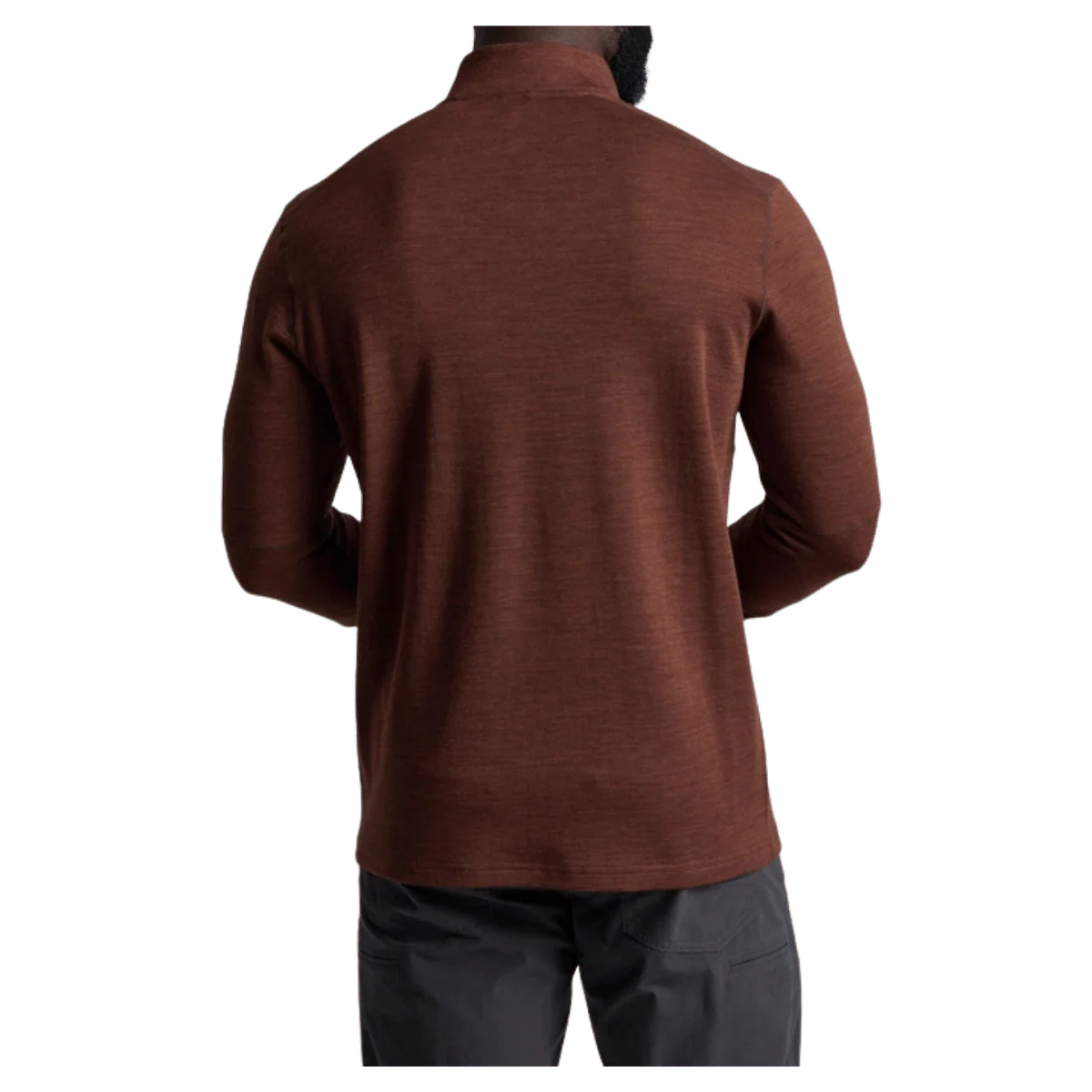 KUHL MEN'S INVIGORATR MERINO 1/4 ZIP AEROKNIT - RUSTIC BRICK - Image 3