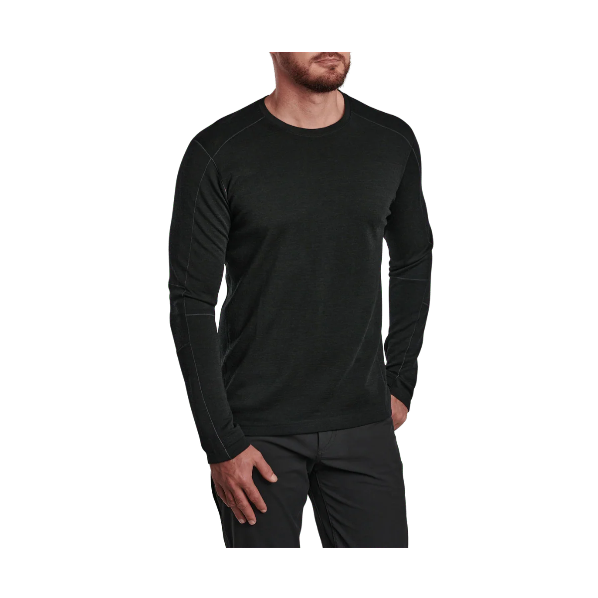 KUHL INVIGORATR CREW NECK SWEATER - RAVEN