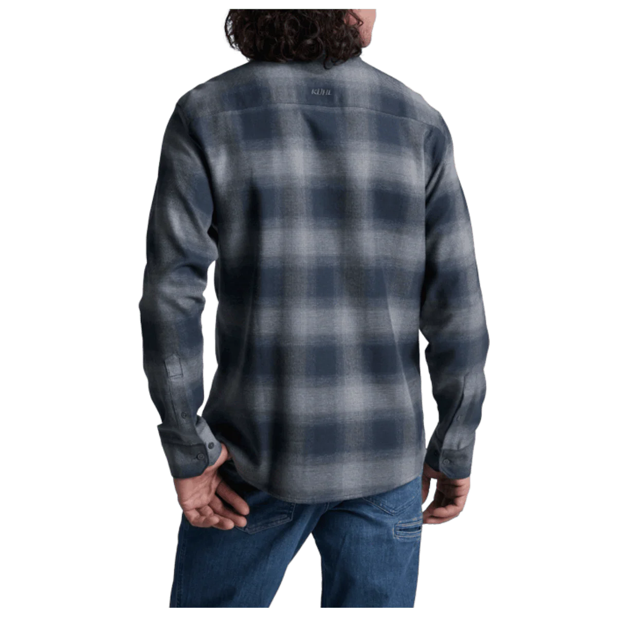 KUHL MEN'S LAW FLANNEL COTTON TENCEL LONG SLEEVE - STEEL BLUE - Image 3