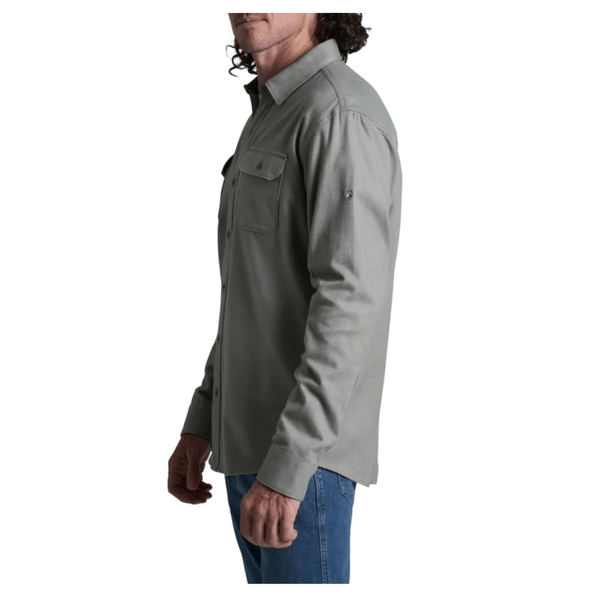 KUHL MEN'S DESCENDR FLANNEL LONG SLEEVE - PAVEMENT - Image 2