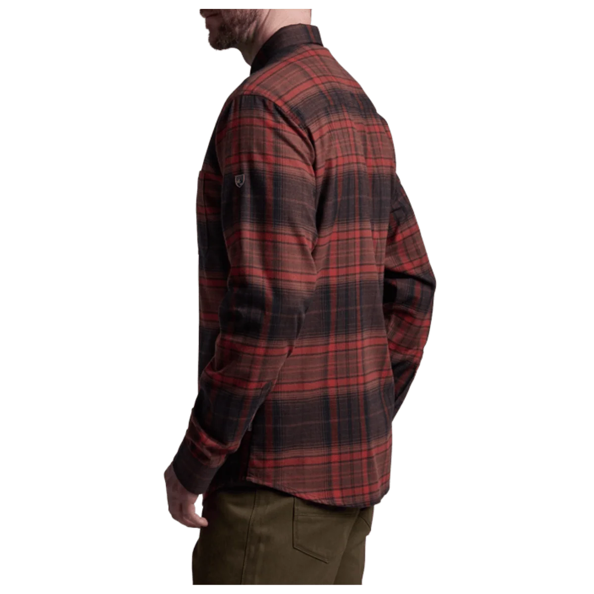 KUHL MEN'S FUGITIVE FLANNEL COTTON TENCEL - BLOODSTONE RED - Image 2