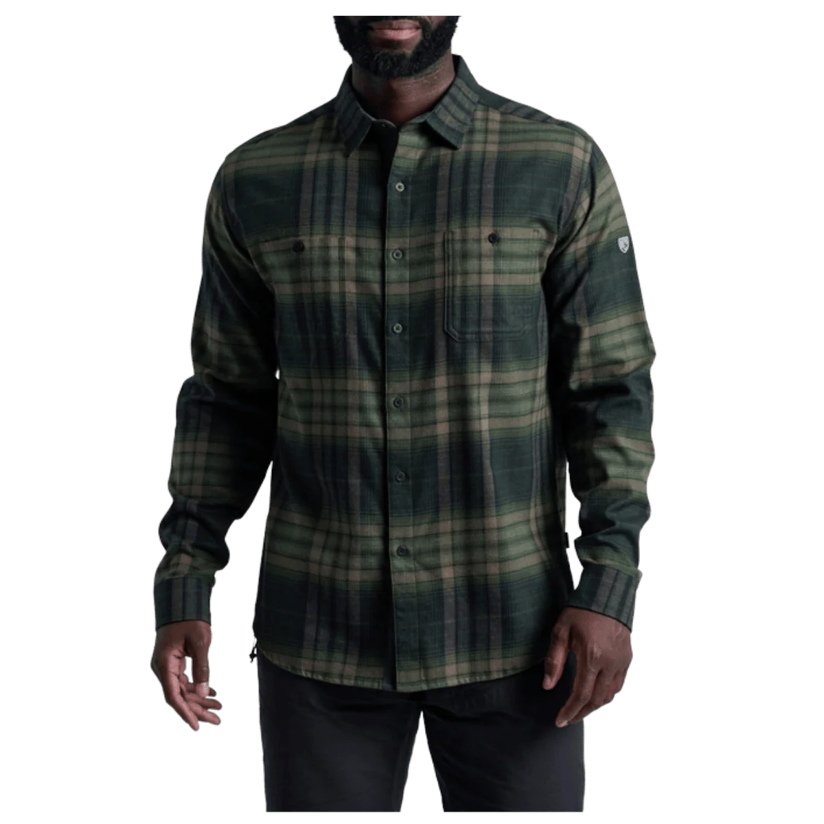 KUHL MEN'S FUGITIVE FLANNEL COTTON TENCEL - DARK FOREST