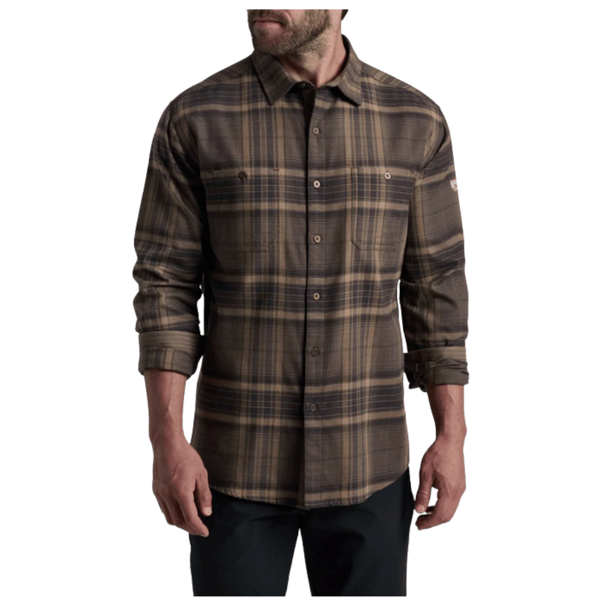 KUHL MEN'S FUGITIVE FLANNEL COTTON TENCEL - ROASTED BARLEY