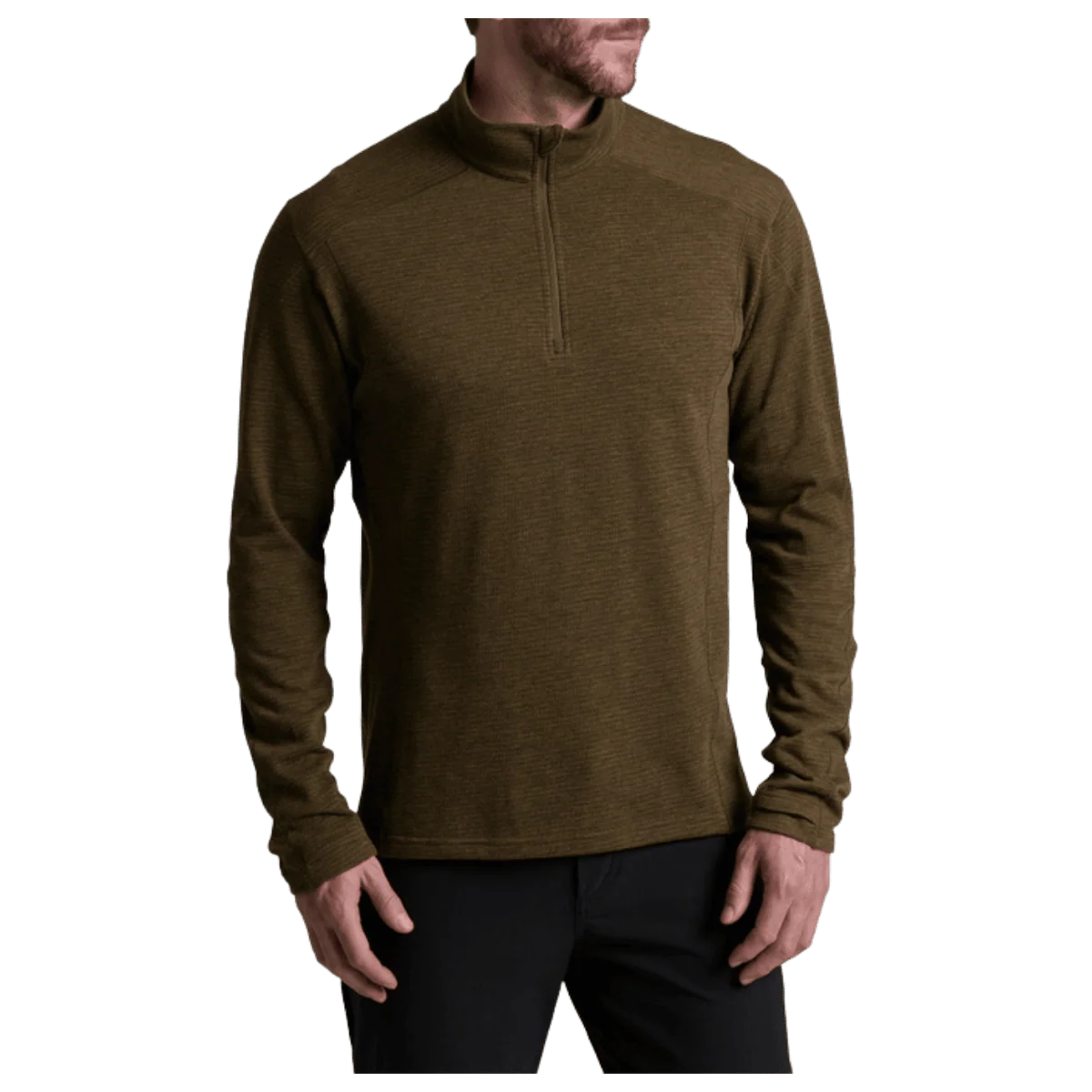 KUHL MEN'S REACTIV LITE GRID 1/4 ZIP PREMIUM GRAPHENE - KANTEEN