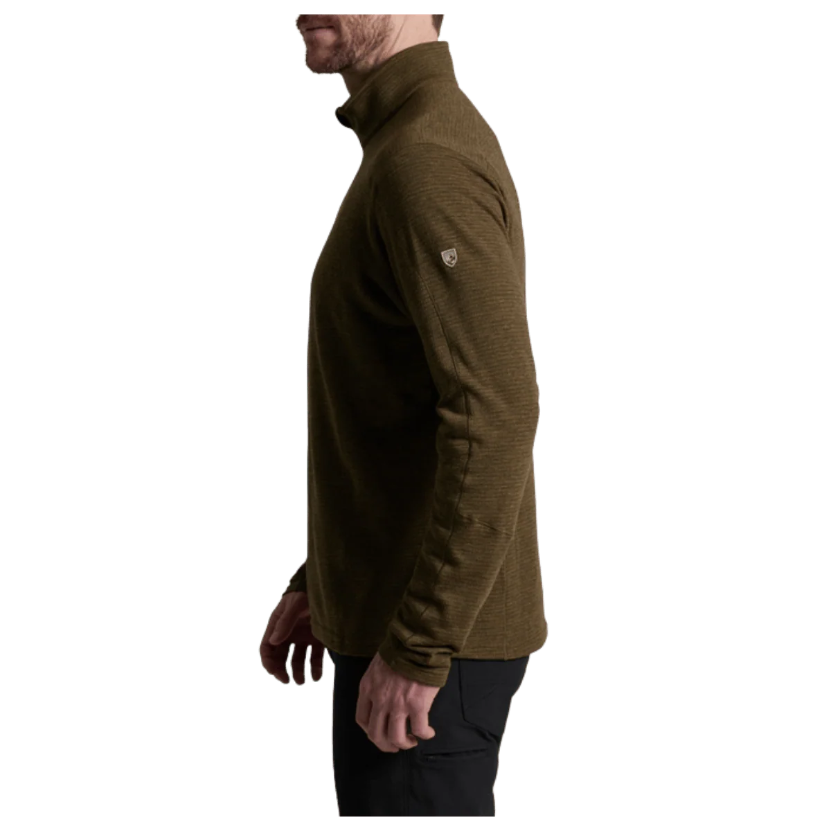 KUHL MEN'S REACTIV LITE GRID 1/4 ZIP PREMIUM GRAPHENE - KANTEEN - Image 2