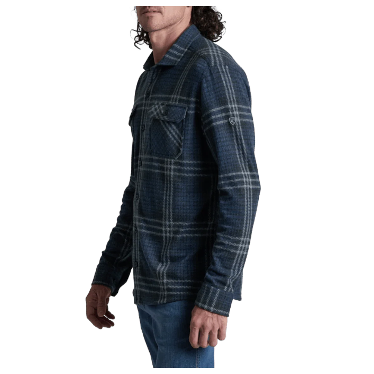 KUHL MEN'S INNOVATR KNIT FLANNEL LONG SLEEVE - NIGHT SEA - Image 2