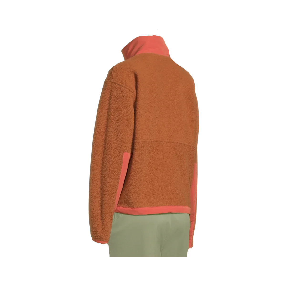 NORTHFACE WOMEN'S YUMIORI OFF PEAK FULL-ZIP FLEECE JACKET - BURNT UMBER/MARS DUST - Image 2