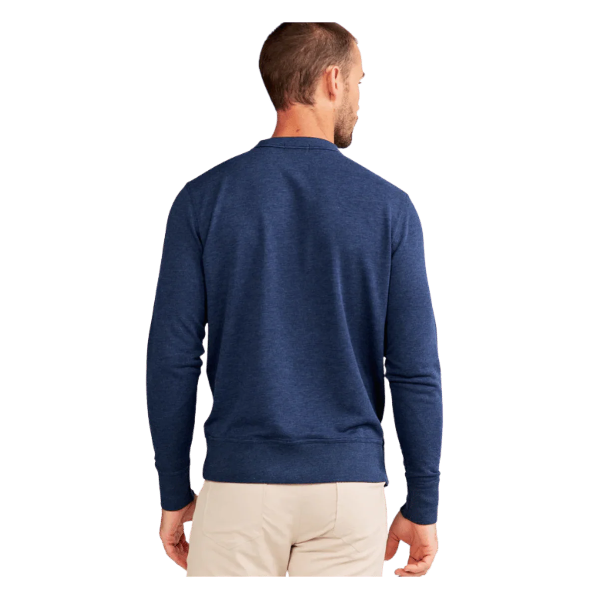 TASC STADIUM FRENCH TERRY SWEATSHIRT - CLASSIC NAVY HEATHER - Image 2