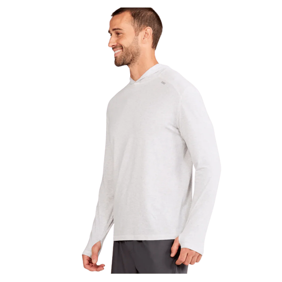 TASC CARROLLTON LW FITNESS HOODIE - MARBLE HEATHER - Image 3