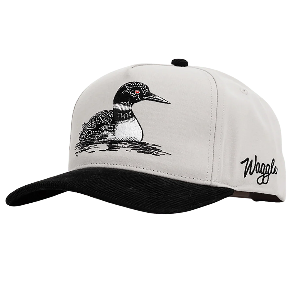WAGGLE GOLF RED EYE CORDUROY BRIM HAT GREY