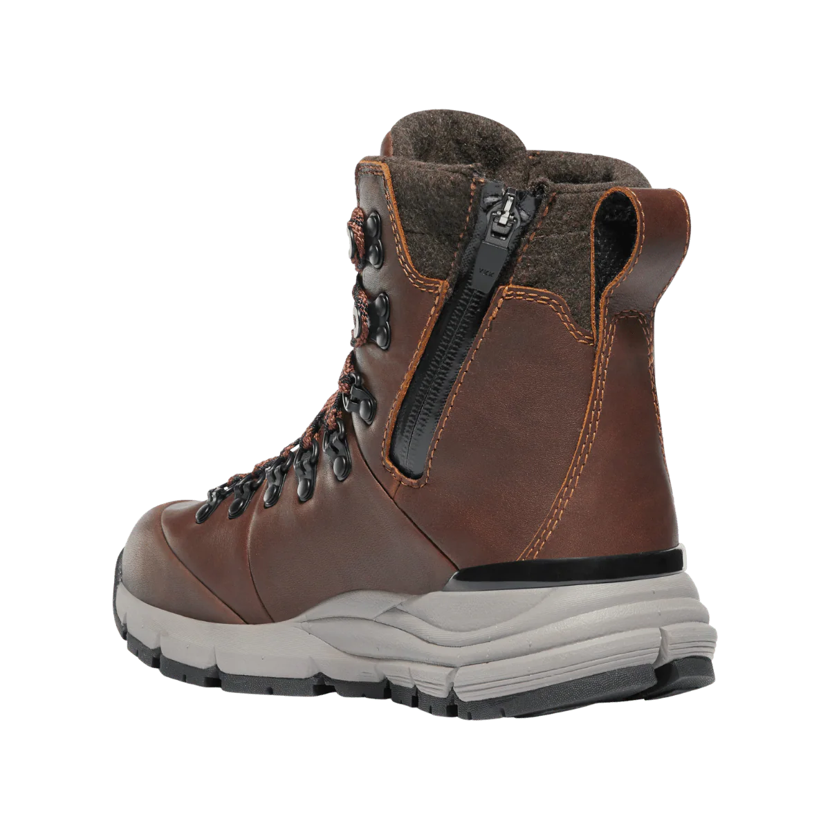 DANNER WOMEN'S ARCTIC 600 SIDE-ZIP 7" 200G BOOTS MEDIUM - ROASTED PECAN/FIRED BRICK - Image 3