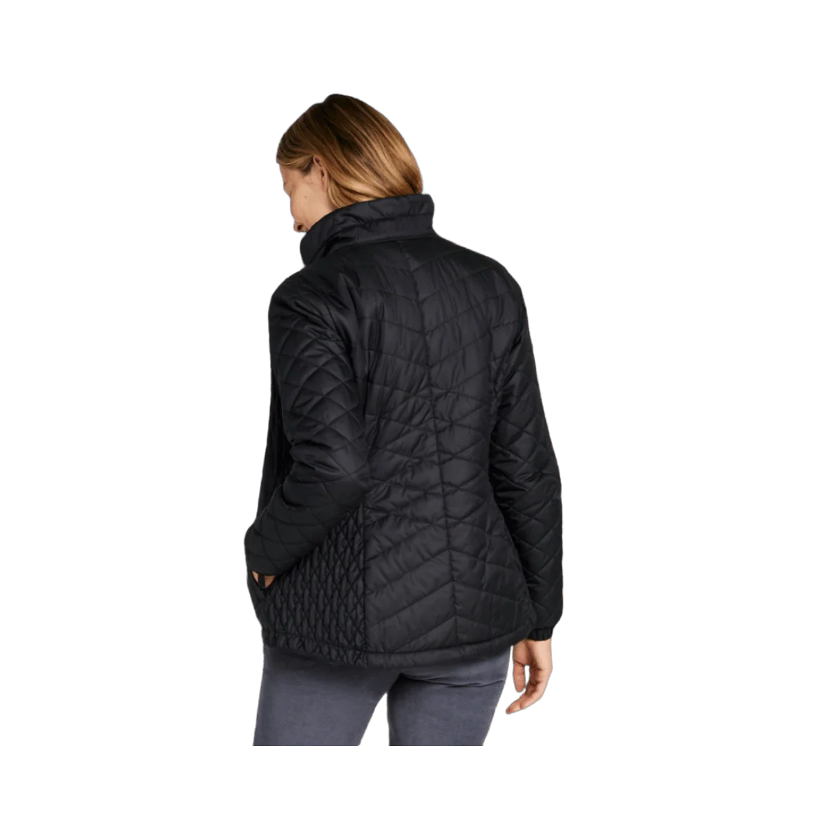 L.L. BEAN WOMEN'S FLEECE-LINED WINTER JACKET WITH PRIMALOFT INSULATION -BLACK - Image 3