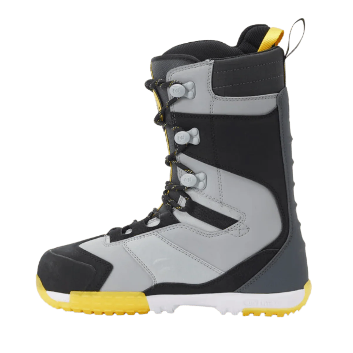DC BOOTS MEN'S PREMIER HYBRID SNOWBOARD BOOTS - BLACK/GRAY/YELLOW - Image 2