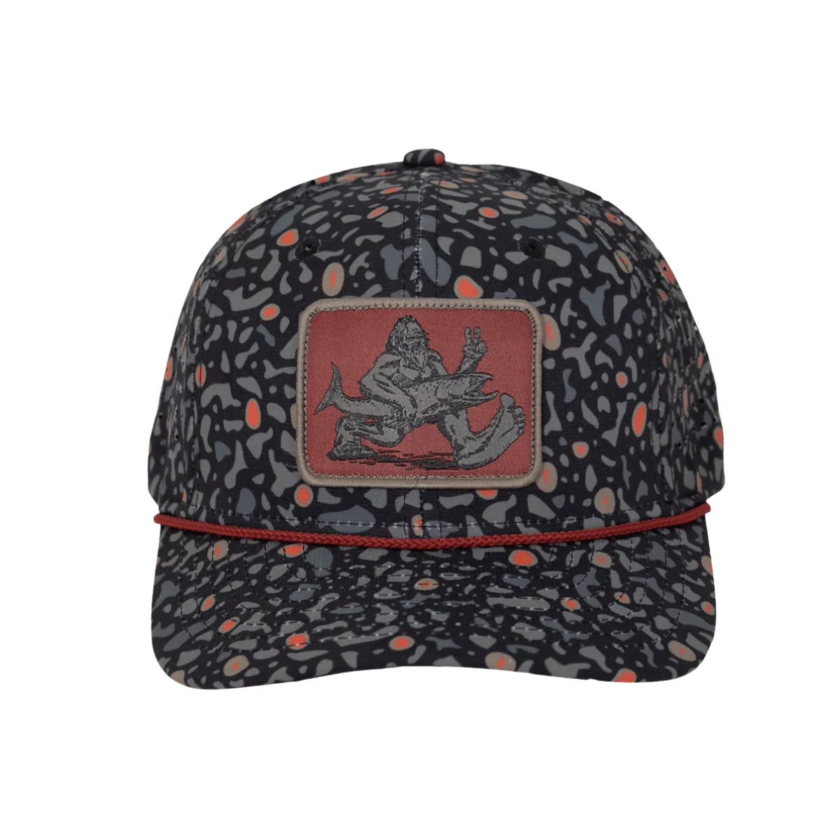 PARAMOUNT FIN HEAD PATCH CAP - BLACK