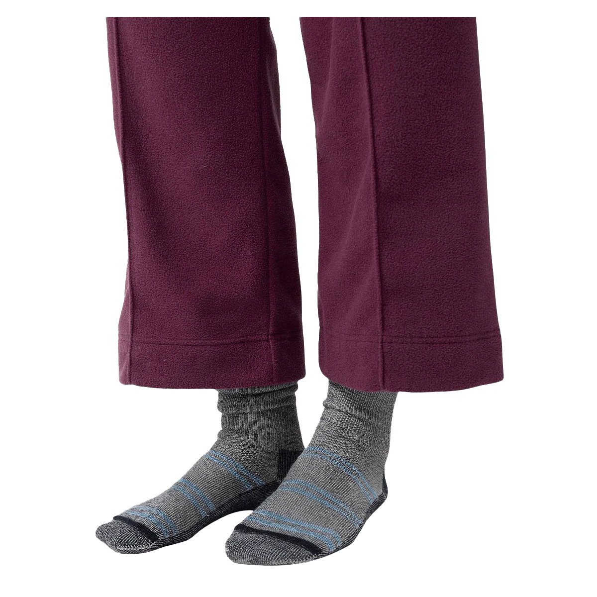 STIO WOMEN'S TURPIN FLEECE WIDE CROP PANT - AUBERGINE - Image 5