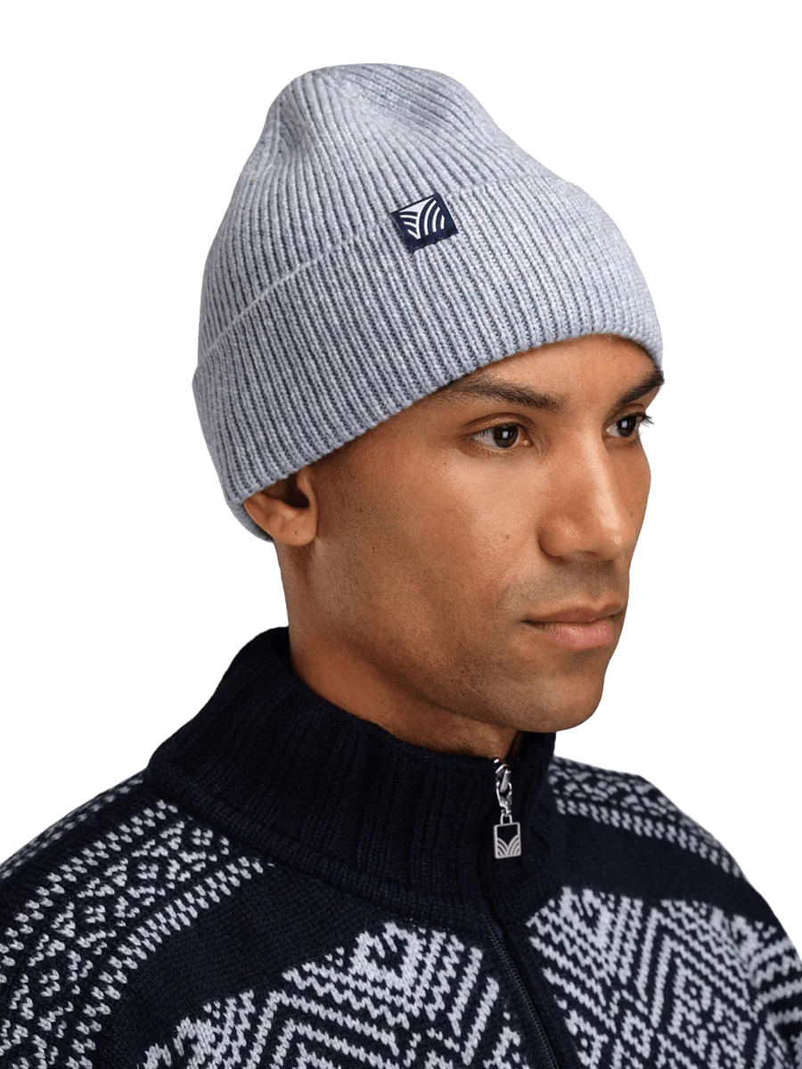 DALE OF NORWAY BOUVET BEANIE HAT - LIGHTBLUE MEL. - Image 3