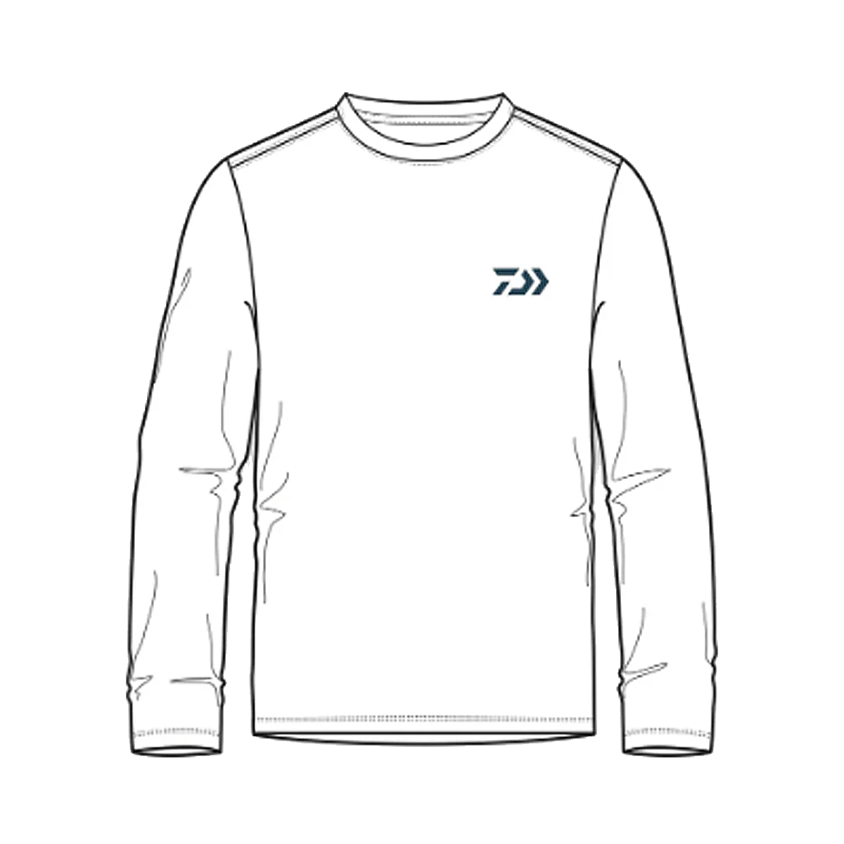 DAIWA D-VEC WAHOO WHITE LS SUNSHIRT