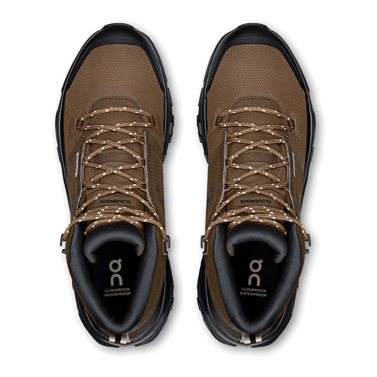 ON CLOUDROCK MID WATERPROOF HIKING BOOTS - EARTH/BLACK - MEN'S - Image 5