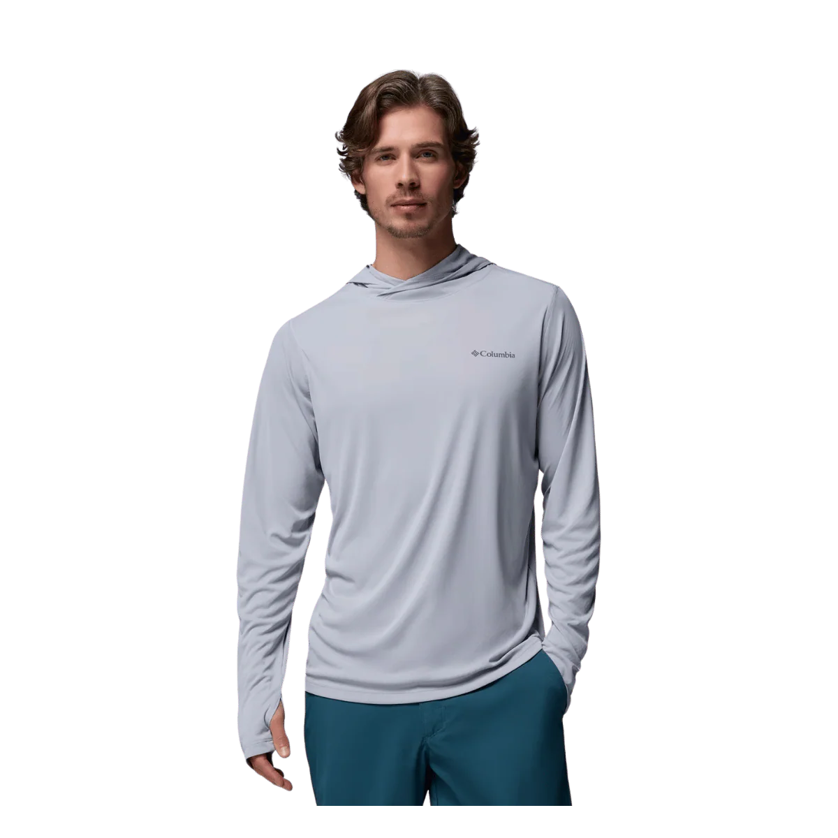 COLUMBIA MEN'S ZERO RULES LIGHT HOODIE - COLUMBIA GREY
