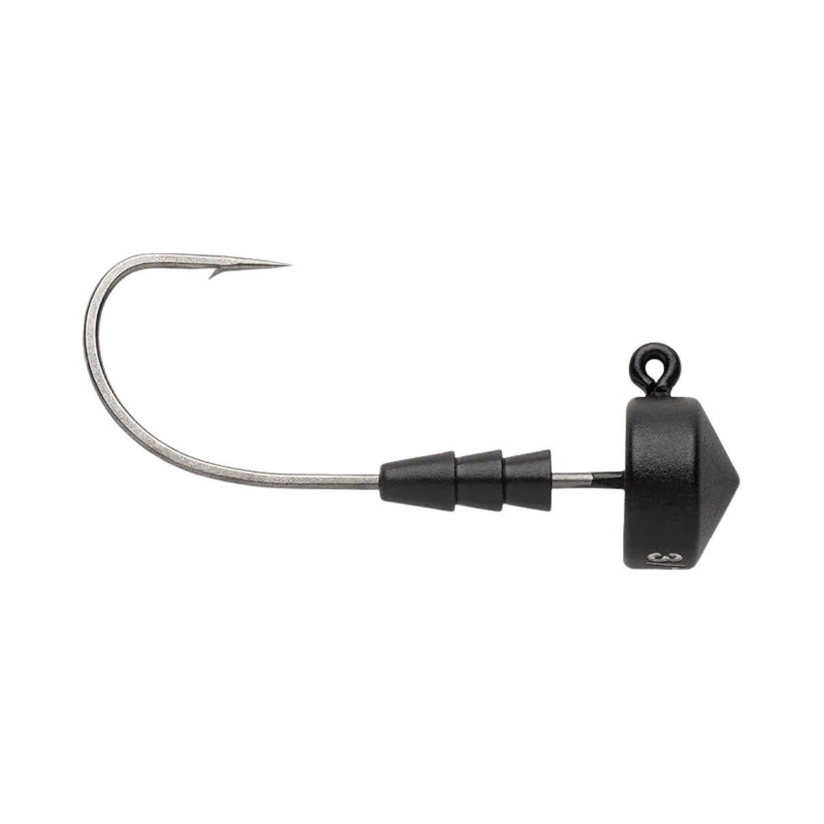 VMC RS TUNGSTEN NED HEAD JIG 1/8OZ  2/0HK MATTE BLACK