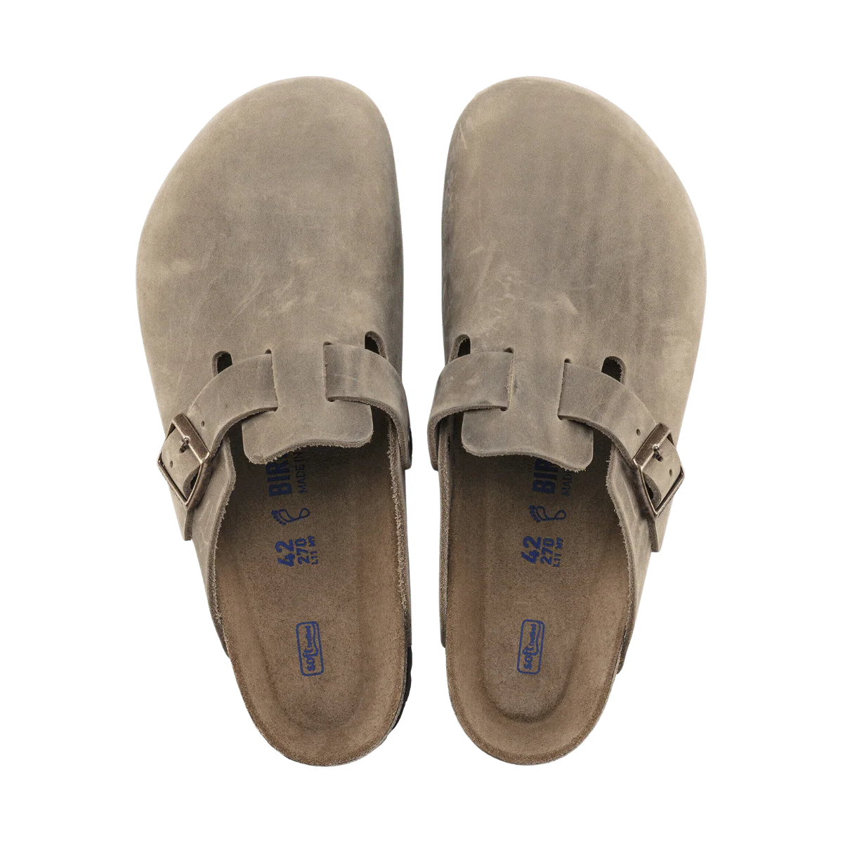 BIRKENSTOCK WOMEN'S BOSTON SFB FL CLOGS - NARROW - TOBACCO BROWN