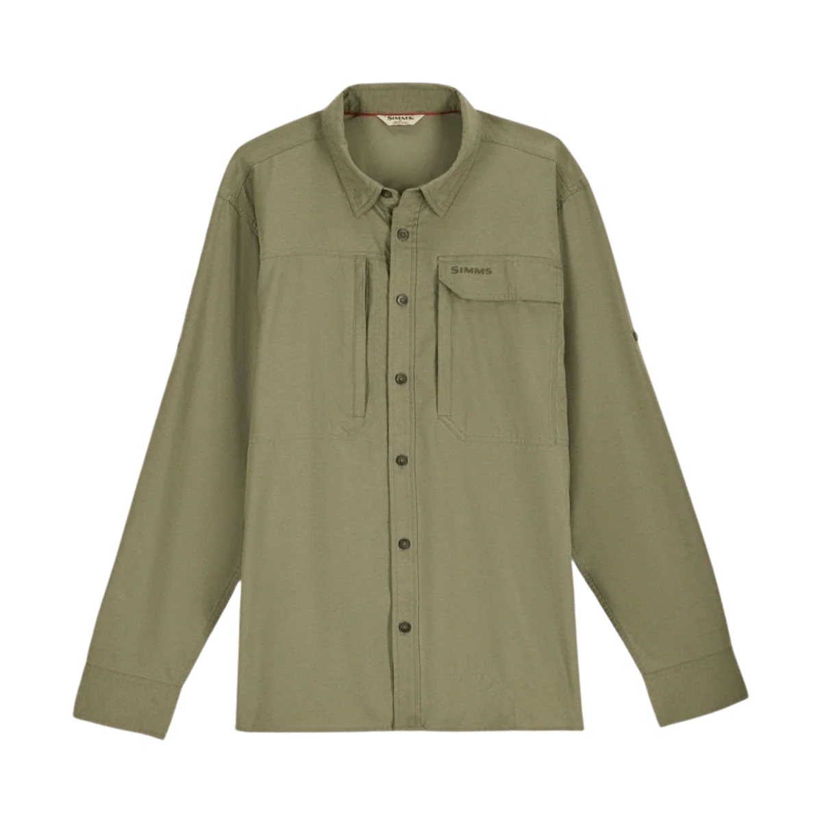 SIMMS MEN'S GUIDE BUGSTOPPER LS SHIRT - WILLOW HEATHER