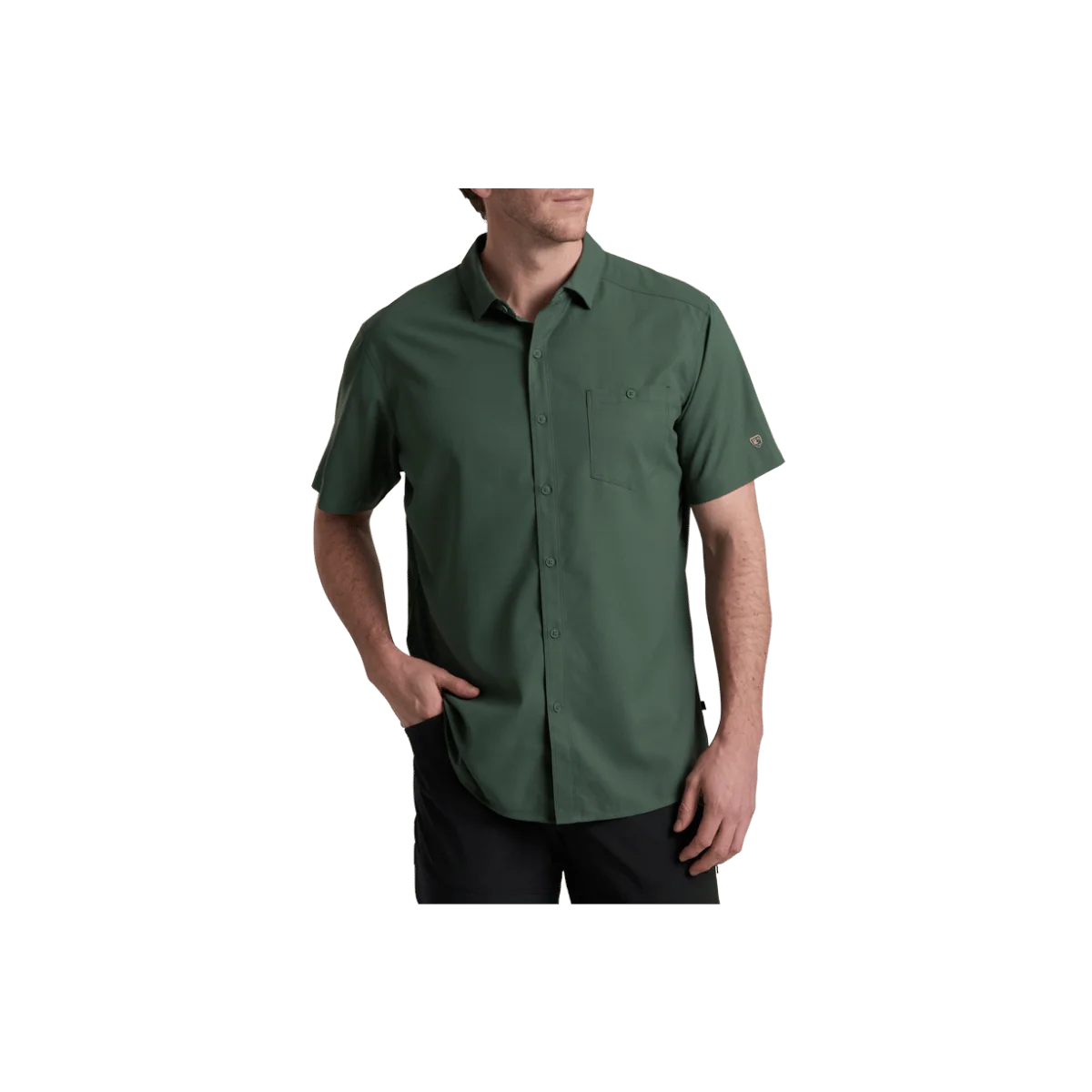 KUHL MEN'S PERSUADR SHORT SLEEVE - SMOKED PINE