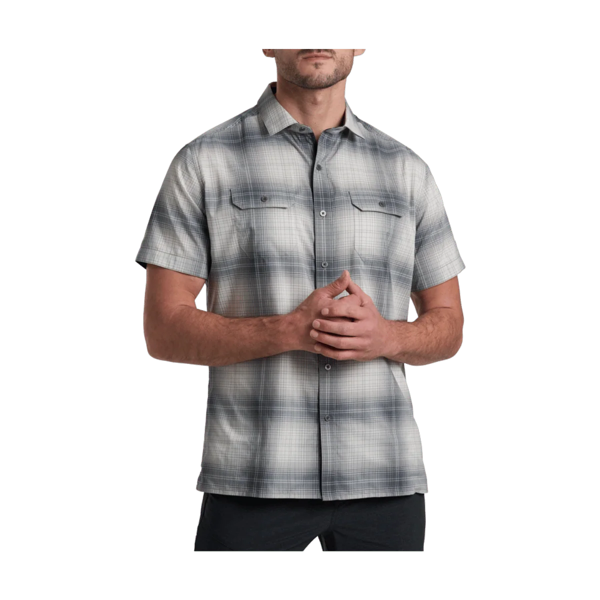 KUHL MEN'S RESPONSE SHORT SLEEVE SHIRT - ASH