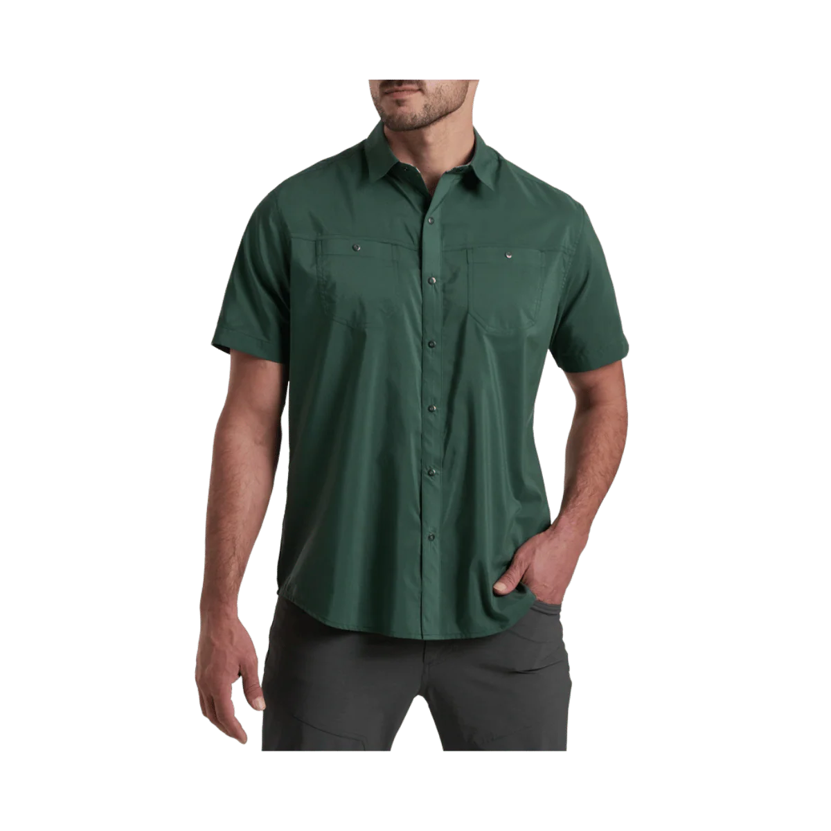 KUHL MEN'S STEALTH SS SHIRT - SMOKED PINE