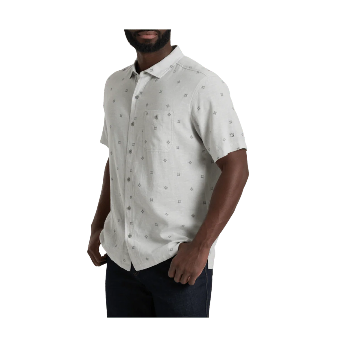 KUHL MEN'S GETAWAY SHORT SLEEVE - ASH