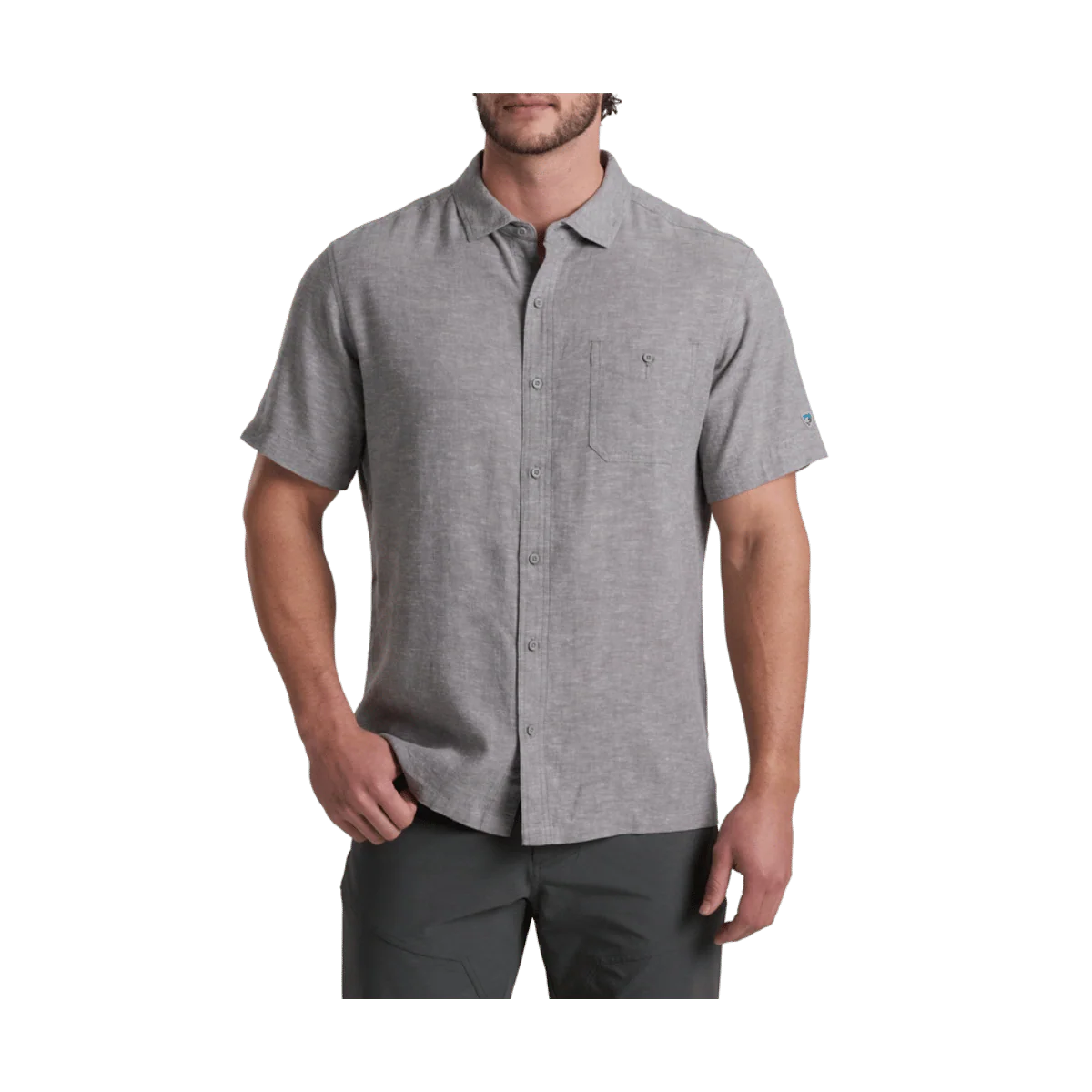 KUHL MEN'S GETAWAY SHORT SLEEVE - TITANIUM