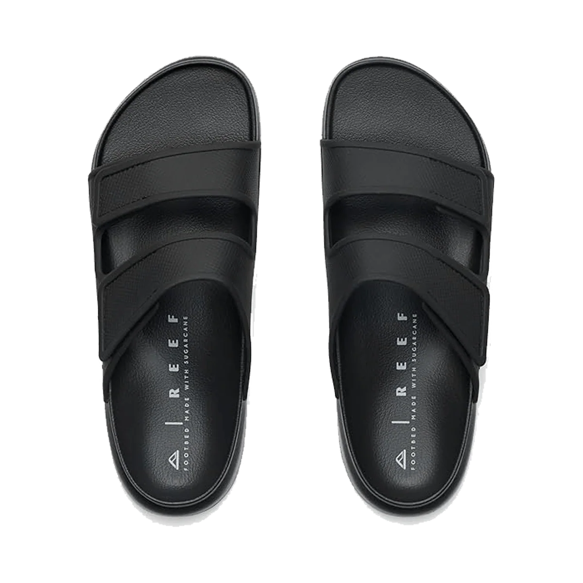 REEF MEN'S OASIS ADAPT SLIDE SANDALS - BLACK - Image 3