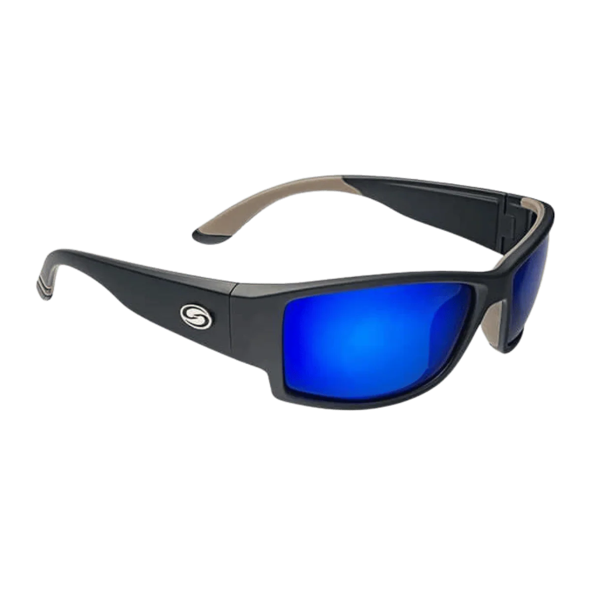 STRIKE KING SKP OUACHITA SUNGLASSES - BLUE MIRROR - TWO TONE BLACK