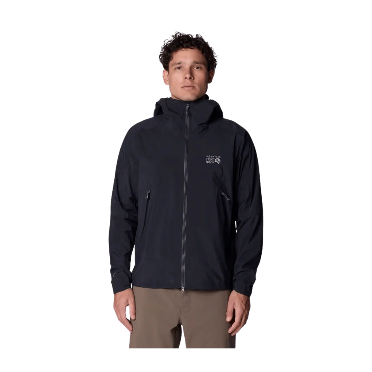 MOUNTAIN HARDWEAR MEN'S CLOUD CIPHER HOODED JACKET - BLACK