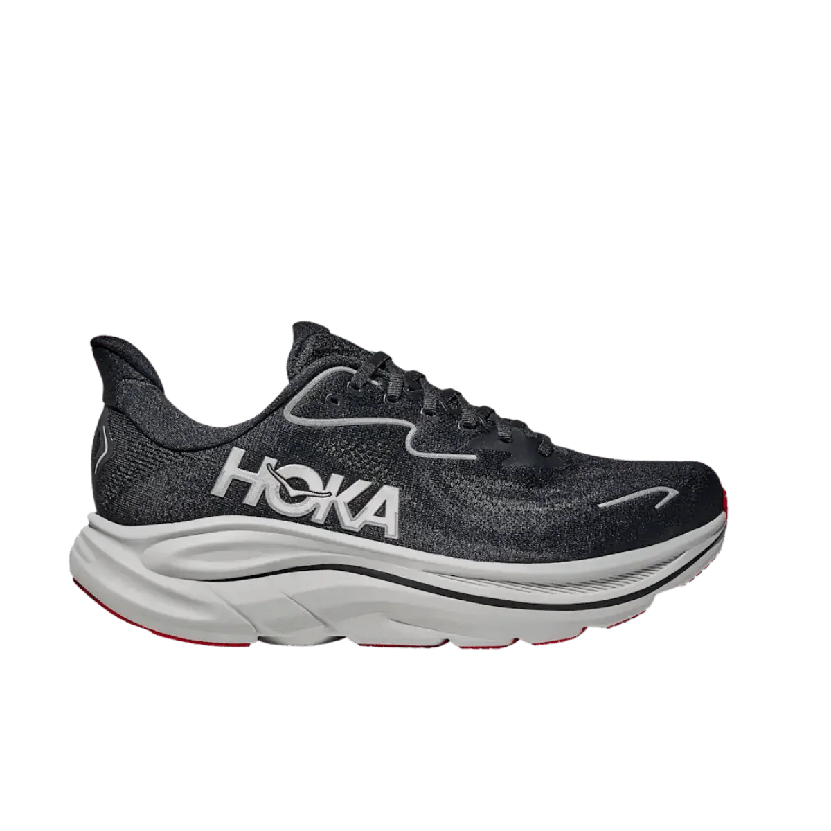 HOKA ONE ONE MEN'S CLIFTON 10 - BLACK/SILVER