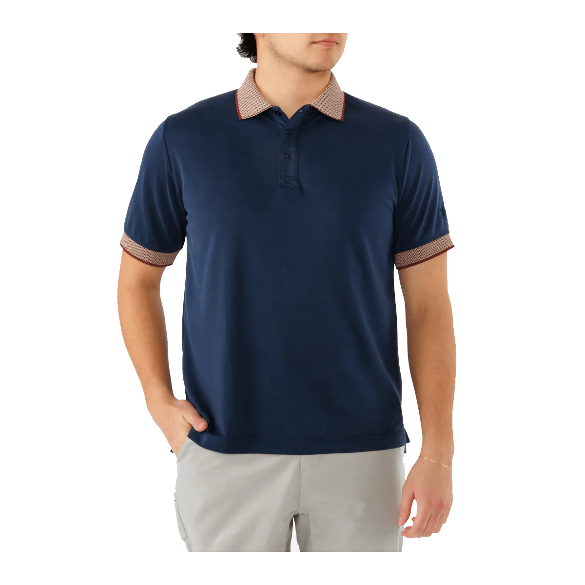 WAGGLE MEN'S ROOST HABITAT POLO - BLUE