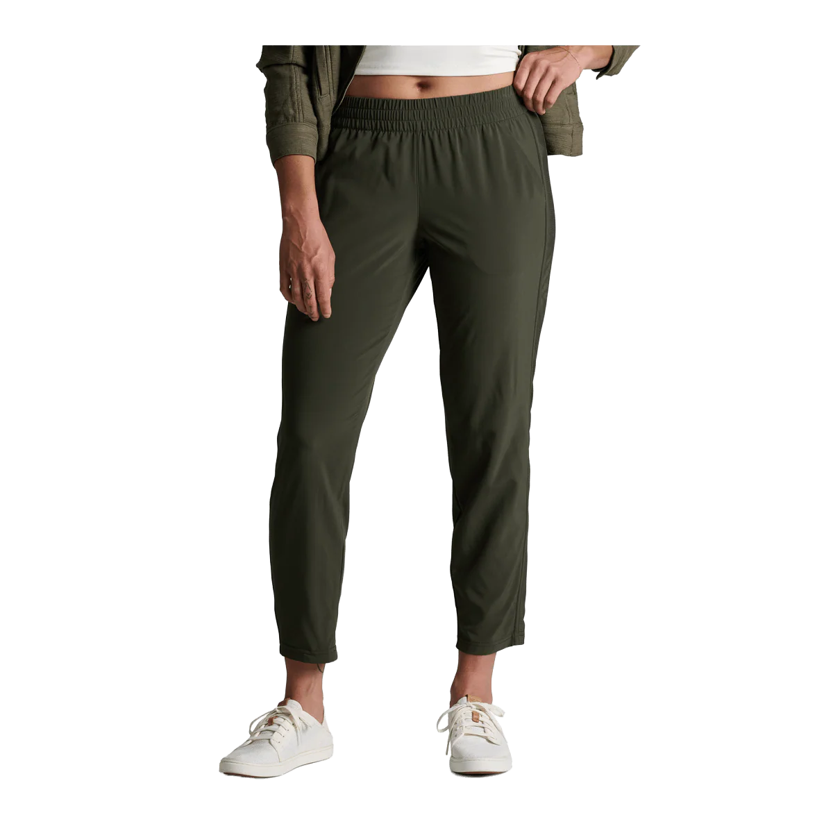 KUHL WOMEN'S VANTAGE CROP PANT - BLACK OLIVE