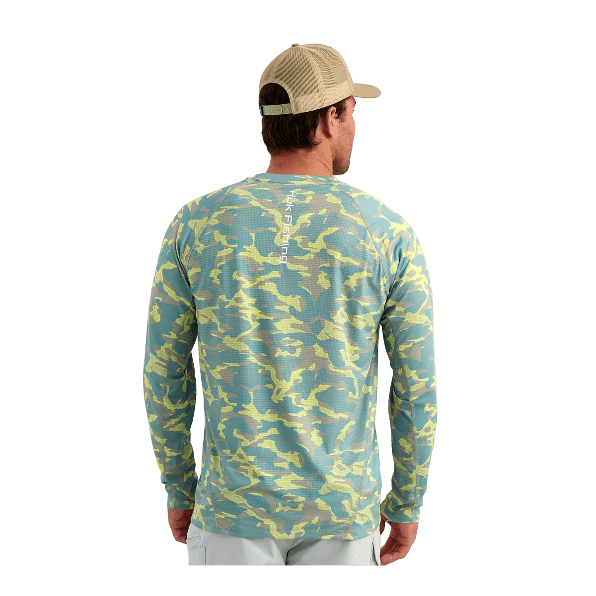 HUK ICON PRINTED PERFORMANCE CREW - SEAGRASS - Image 2