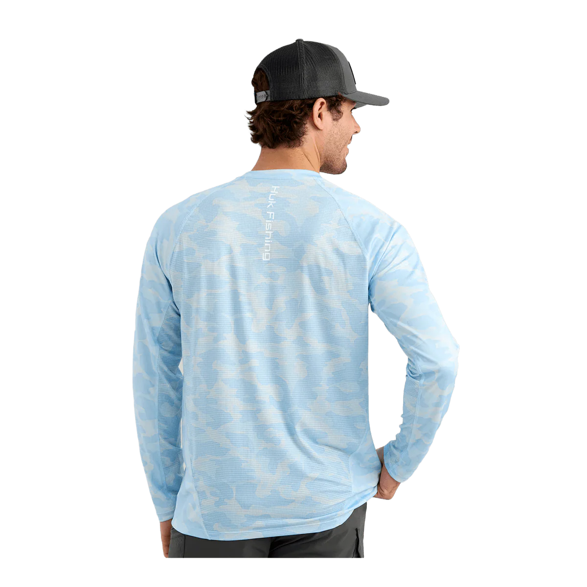 HUK ICON PRINTED PERFORMANCE CREW SHIRT - COASTAL DRIFT - Image 2