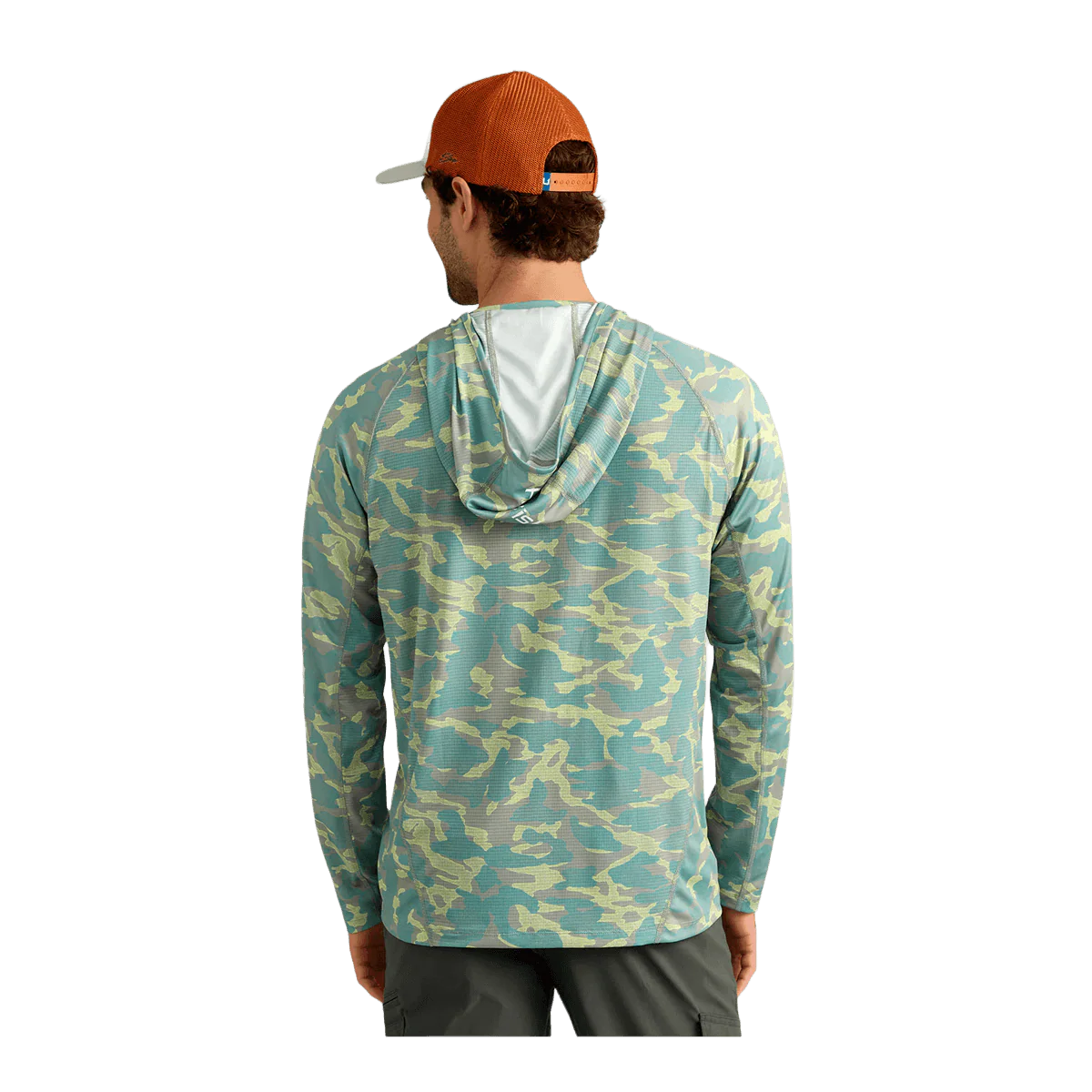 HUK ICON PERFORMANCE L/S HOODIE - SEAGRASS CAMO - Image 2